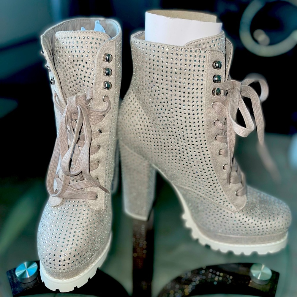 Silver w/Rhinestones boots